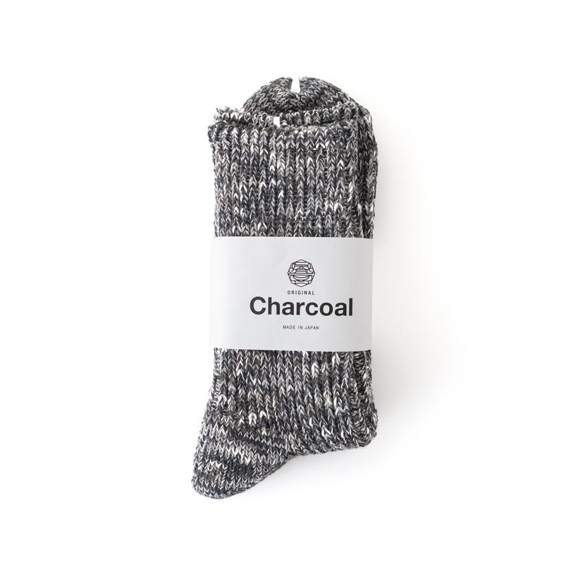 【 Original Charcoal 】Cotton Slub Mix Socks　M