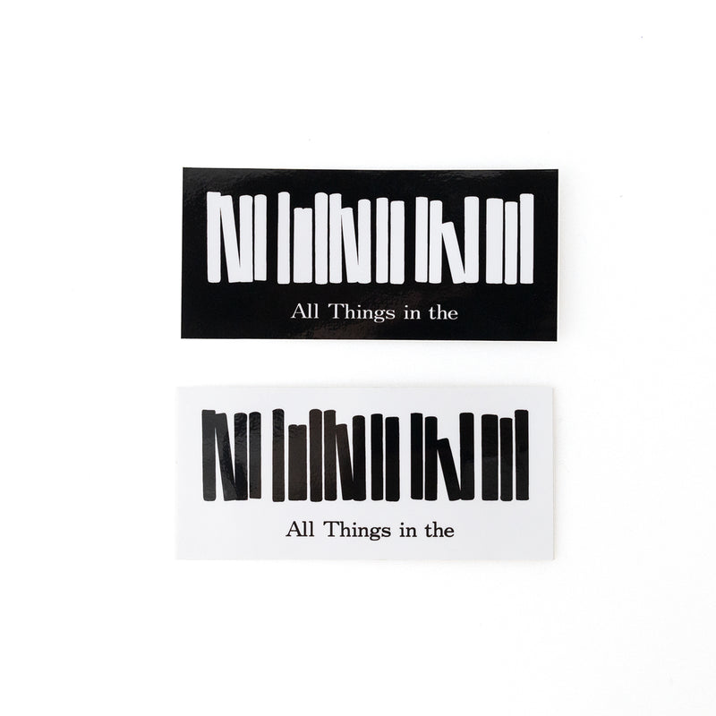 【 All Things in the 】Sticker　Squeare Black