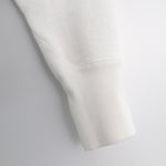 【 ATON 】GARMENT DYE URAKE HOODIE WHITE