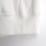 【 ATON 】GARMENT DYE URAKE HOODIE WHITE