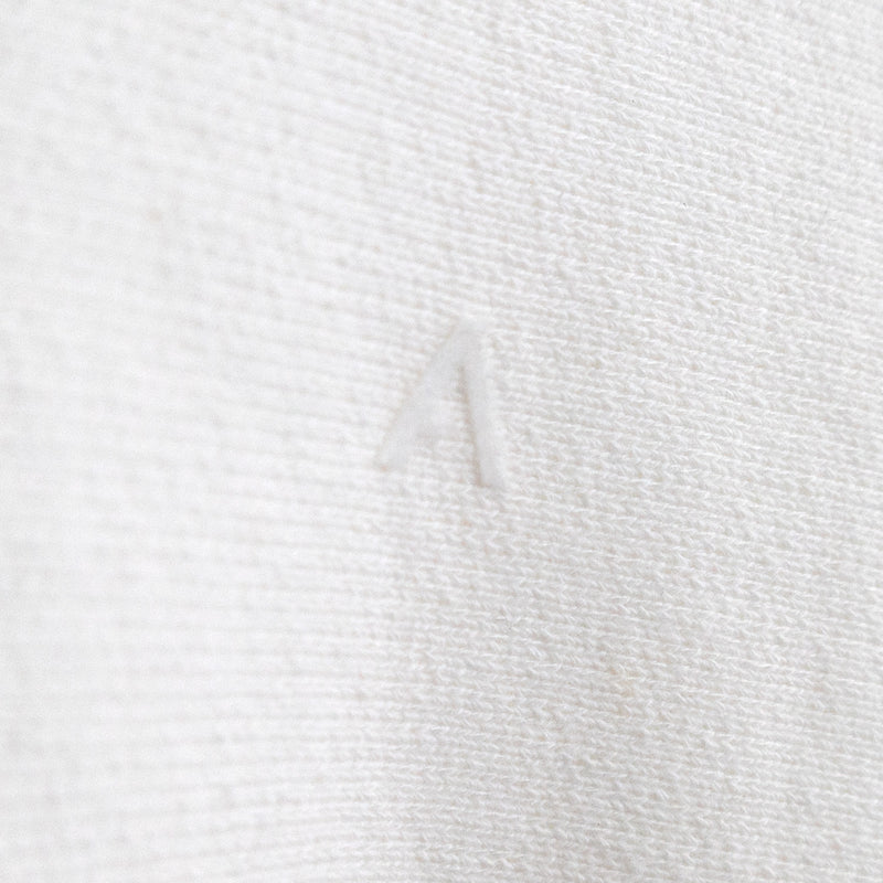 【 ATON 】GARMENT DYE URAKE HOODIE WHITE