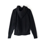 【 ATON 】GARMENT DYE URAKE HOODIE BLACK