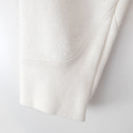 【 ATON 】GARMENT DYE URAKE CREW P/O WHITE