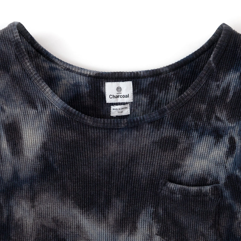 【 Original Charcoal 】Thermal Tie-Dye T/T　BLACK/PURPLE