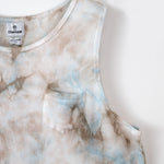 【 Original Charcoal 】Thermal Tie-Dye T/T　TAUPE/SAXE