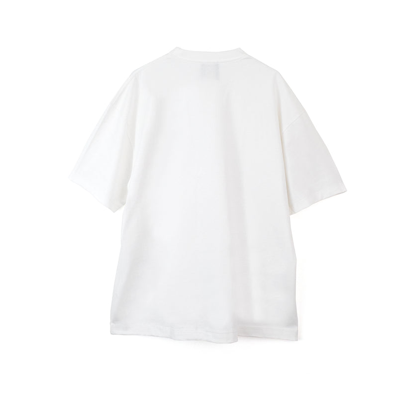【 ATON 】SUVIN AIR SPINNING OVERSIZED T WHITE