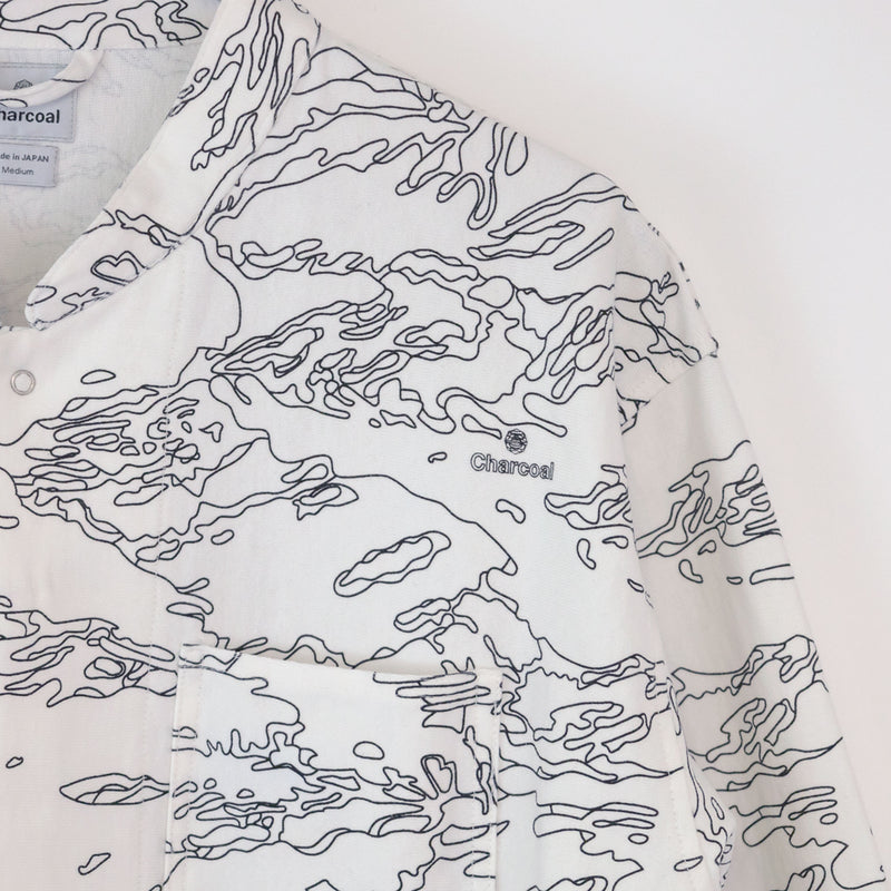 【 Original Charcoal 】All Print String Jacket