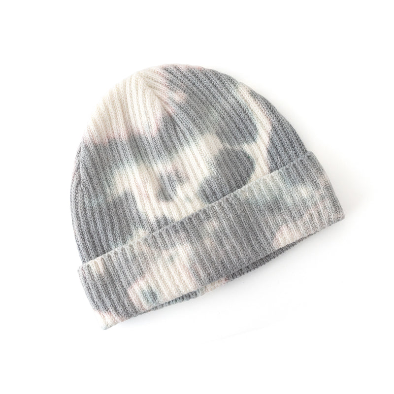 【 Original Charcoal 】CHL/EMB Watch Cap N-Dye　White/Grey