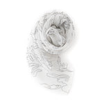 【 Original Charcoal 】Silk Crepe Scraf