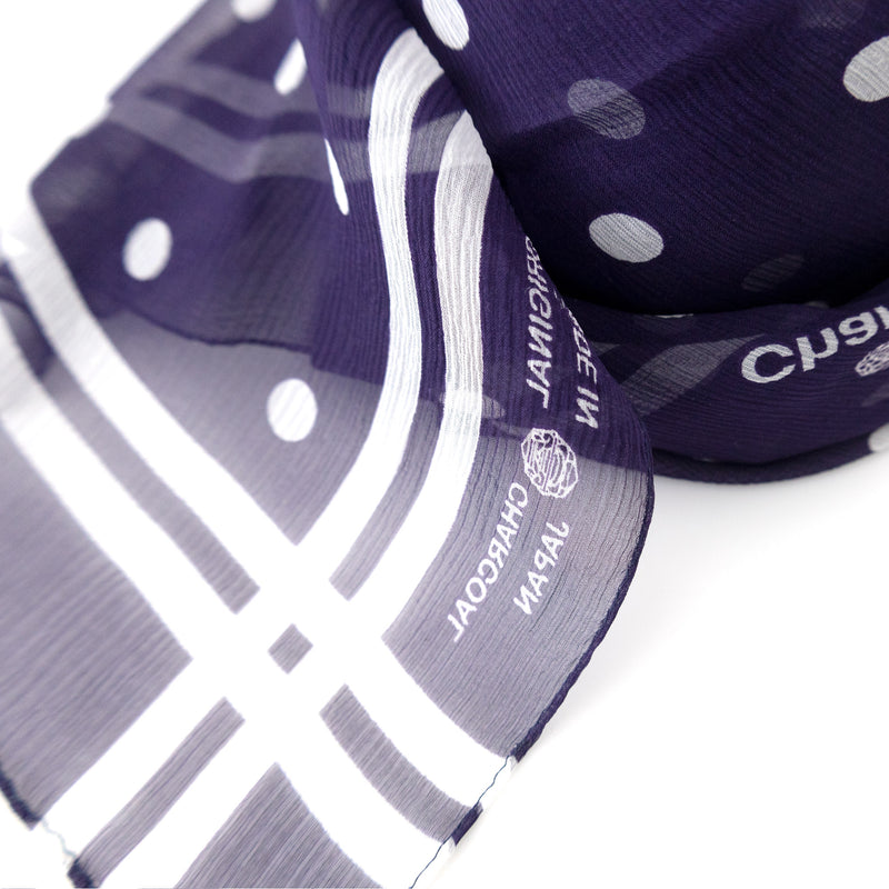 【 Original Charcoal 】Silk Crepe Scraf