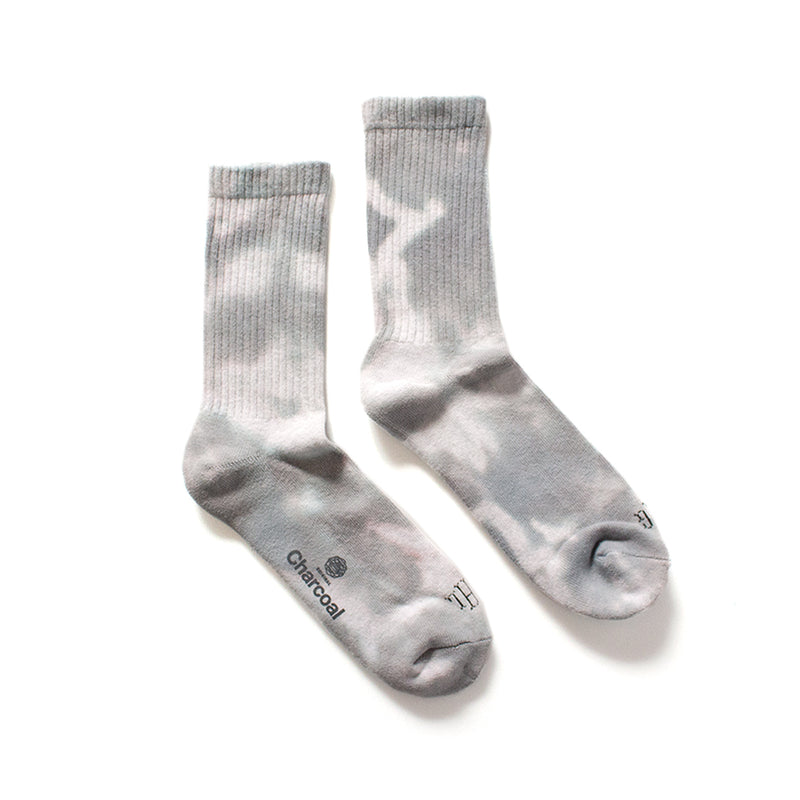 【 Original Charcoal 】Pile Taperd Socks Reg N-Dye　Ash