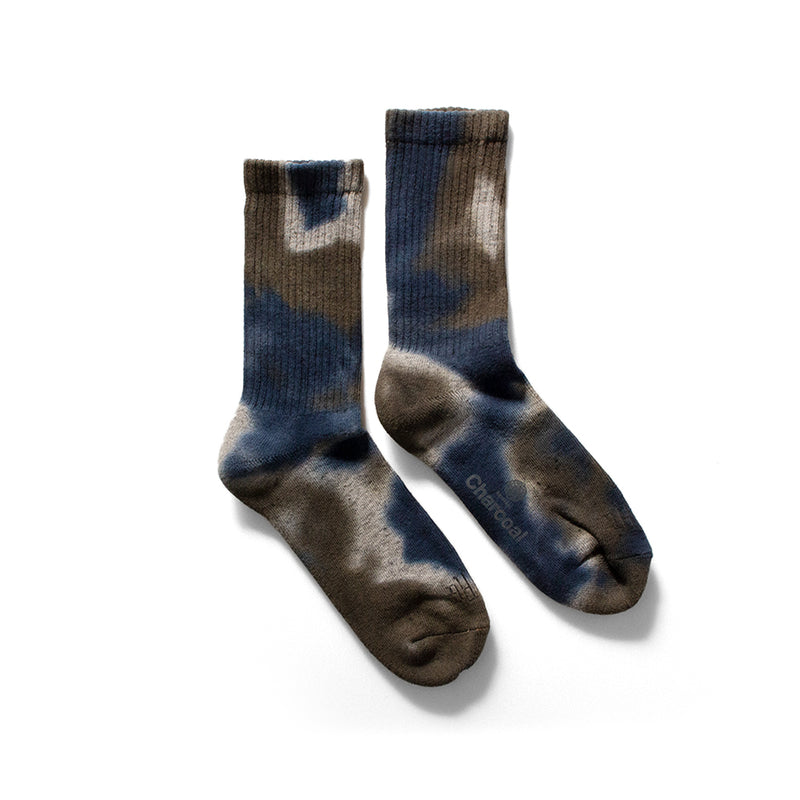 【 Original Charcoal 】Pile Taperd Socks Reg N-Dye　Mul/Grey