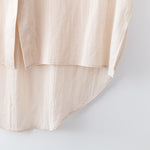 【 nousnou 】SATIN BAND COLLAR SHIRT