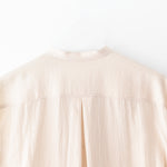 【 nousnou 】SATIN BAND COLLAR SHIRT