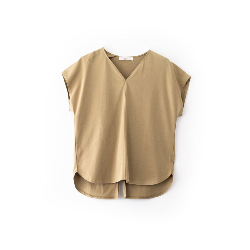 【 BRISEMY 】HEART NECK FRENCH TEE