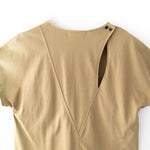 【 BRISEMY 】HEART NECK FRENCH TEE