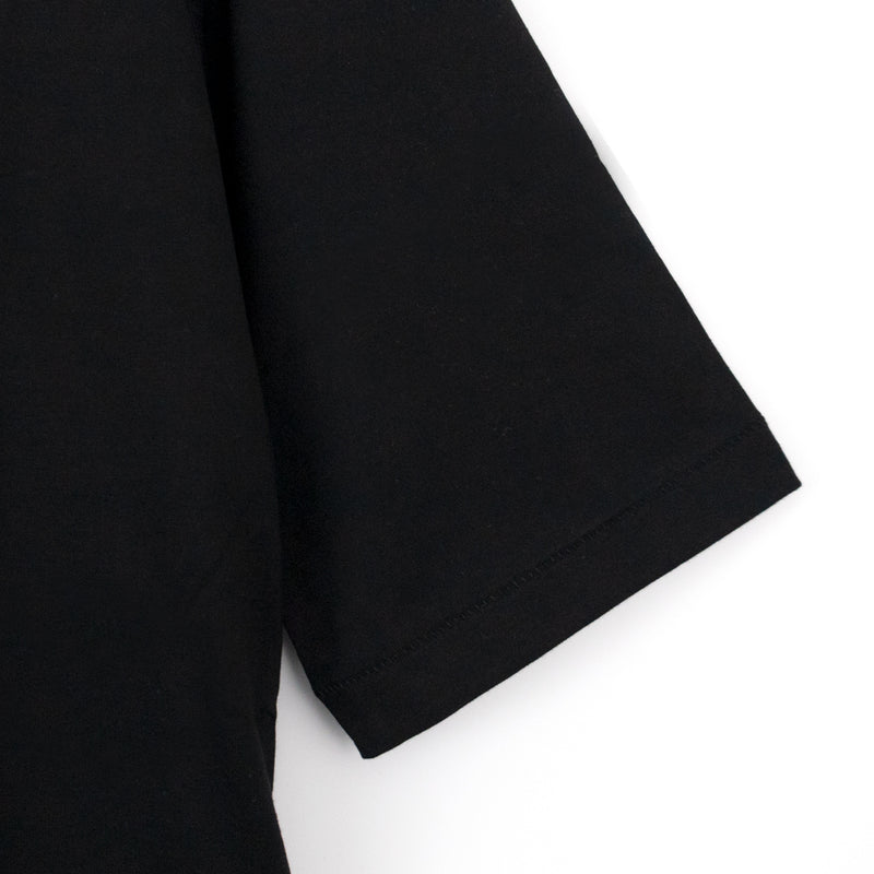 【 ATON 】SUVIN 60/2 ROUNDED HEM T BLACK