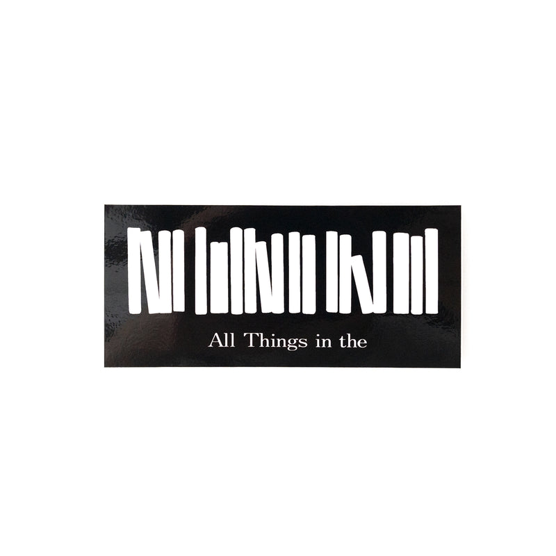 【 All Things in the 】Sticker　Squeare Black