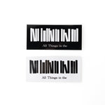 【 All Things in the 】Sticker　Squeare White