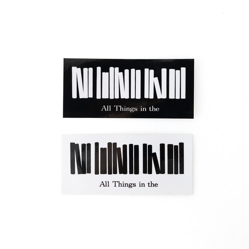 【 All Things in the 】Sticker　Squeare White